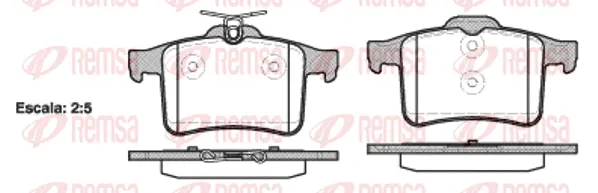 Brake Pad Set, disc brake (1428 00)