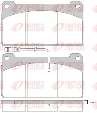 Brake Pad Set, disc brake (JCA823.41)