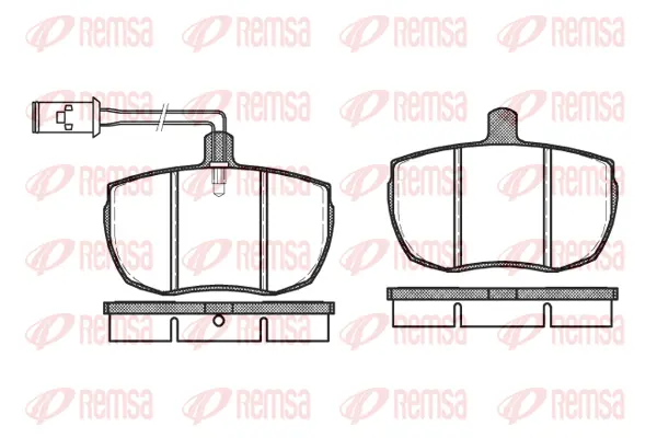Brake Pad Set, disc brake (0056 12)