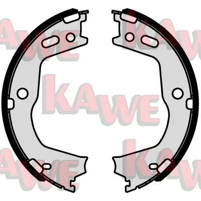 Brake Shoe Set, parking brake (01046)