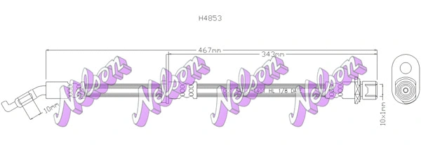 Brake Hose (H4853)