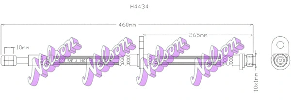Brake Hose (H4434)