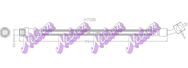 Brake Hose (H7108)