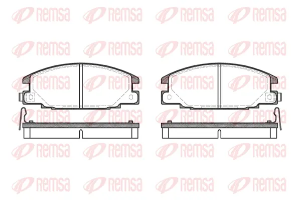 Brake Pad Set, disc brake (0238 04)