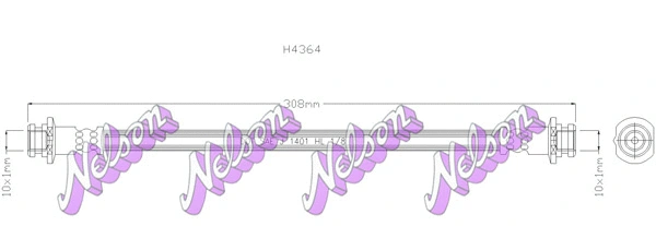 Brake Hose (H4364)