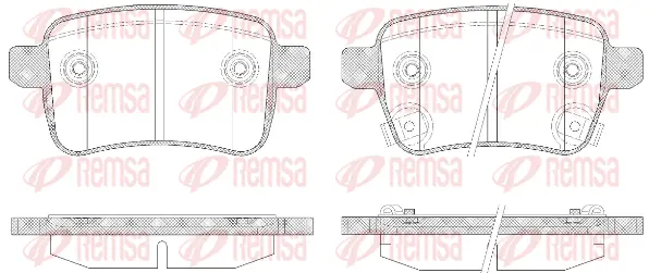 Brake Pad Set, disc brake (1450 12)