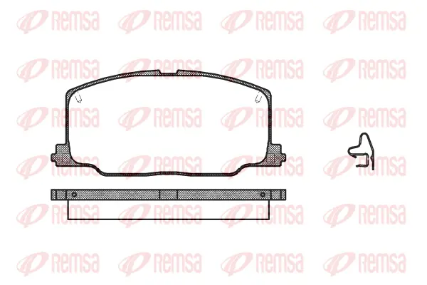 Brake Pad Set, disc brake (0268 04)