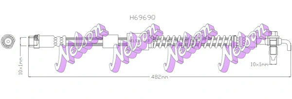 Brake Hose (H6969Q)