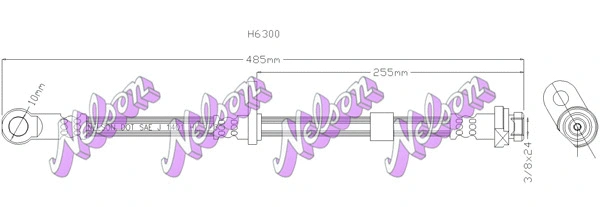 Brake Hose (H6300)