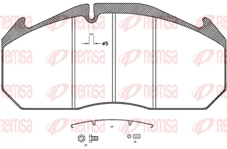 Brake Pad Set, disc brake (JCA506.31)