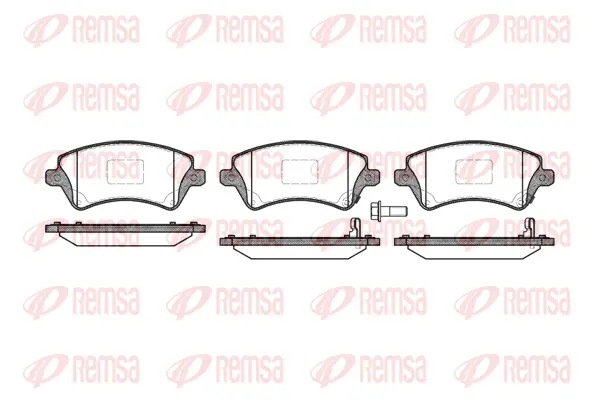 Brake Pad Set, disc brake (0822 12)