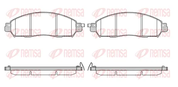 Brake Pad Set, disc brake (1612 04)
