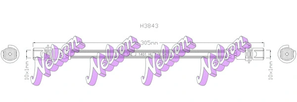 Brake Hose (H3843)