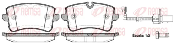 Brake Pad Set, disc brake (1343 10)