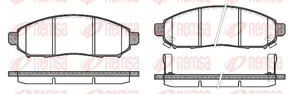 Brake Pad Set, disc brake (1162 12)