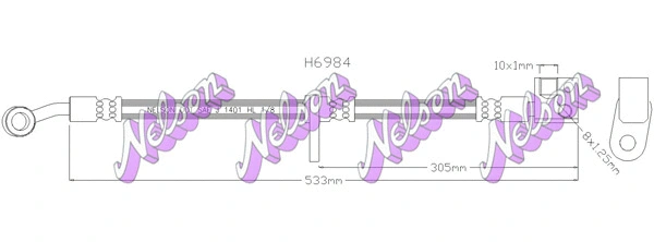 Brake Hose (H6984)