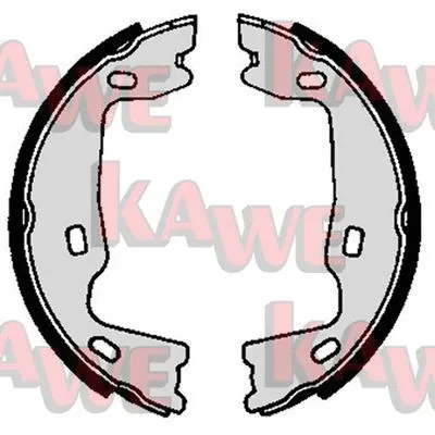 Brake Shoe Set, parking brake (02570)