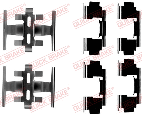Accessory Kit, disc brake pad (109-1088)