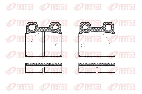 Brake Pad Set, disc brake (0005 00)