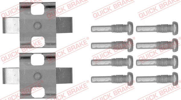 Accessory Kit, disc brake pad (109-1802)