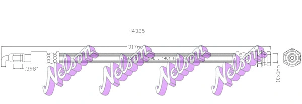 Brake Hose (H4325)