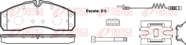 Brake Pad Set, disc brake (0651 22)