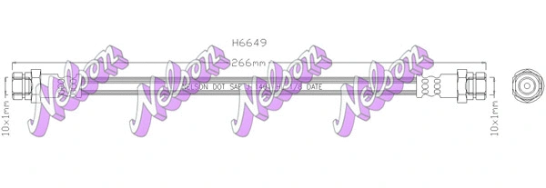 Brake Hose (H6649)