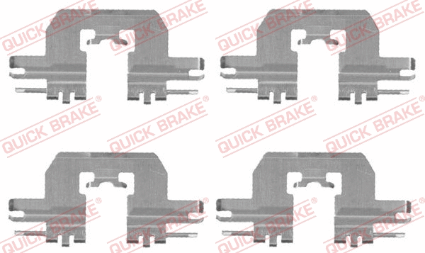 Accessory Kit, disc brake pad (109-1724)