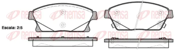 Brake Pad Set, disc brake (1431 02)