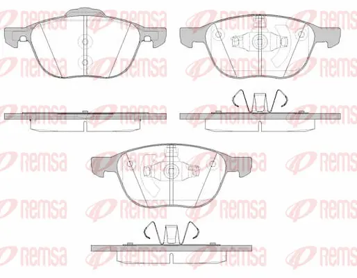 Brake Pad Set, disc brake (1082 15)