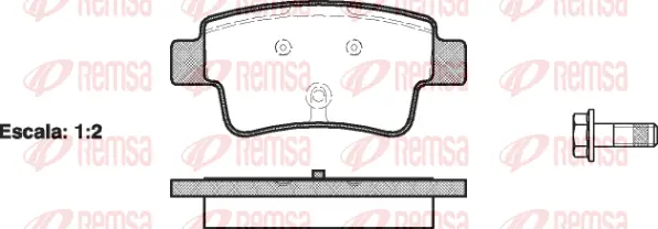 Brake Pad Set, disc brake (1198 00)