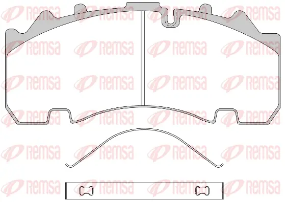 Brake Pad Set, disc brake (JCA1554.00)