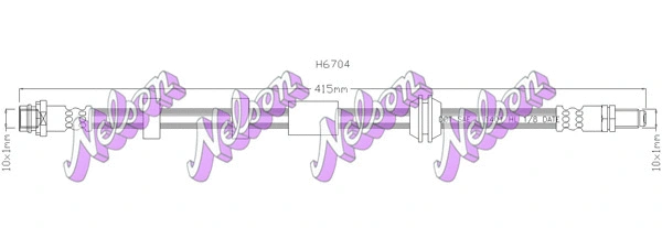 Brake Hose (H6704)