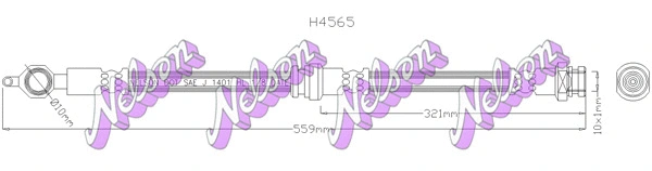 Brake Hose (H4565)