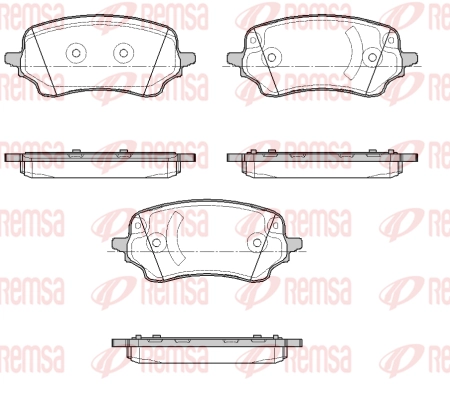Brake Pad Set, disc brake (1885 00)
