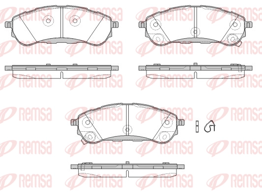 Brake Pad Set, disc brake (1750 12)
