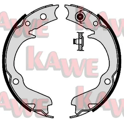 Brake Shoe Set, parking brake (08360)