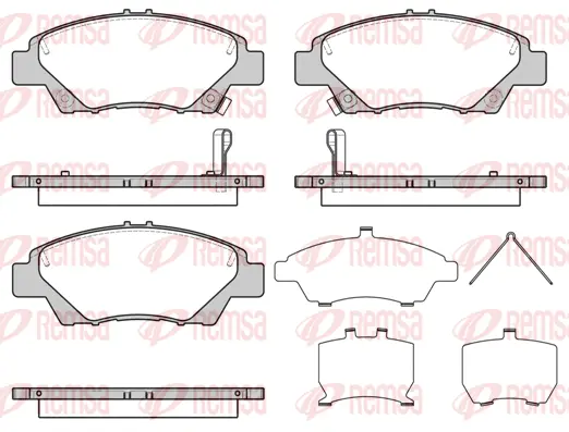 Brake Pad Set, disc brake (1358 42)