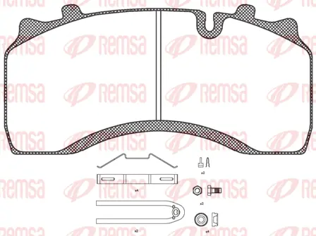 Brake Pad Set, disc brake (JCA1032.30)