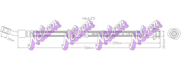 Brake Hose (H6625)