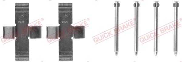 Accessory Kit, disc brake pad (109-0916)