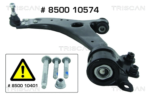 Control/Trailing Arm, wheel suspension (8500 10574)