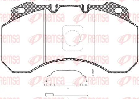 Brake Pad Set, disc brake (JCA680.30)