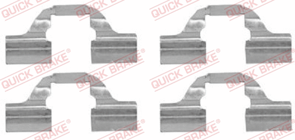 Accessory Kit, disc brake pad (109-1684)