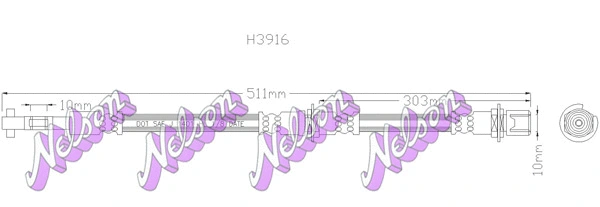 Brake Hose (H3916)