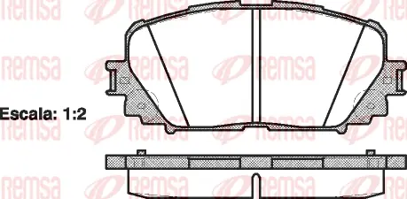 Brake Pad Set, disc brake (1258 00)