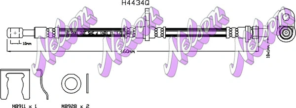 Brake Hose (H4434Q)