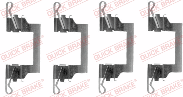 Accessory Kit, disc brake pad (109-1614)