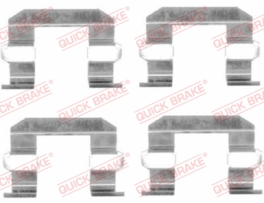 Accessory Kit, disc brake pad (109-1645)