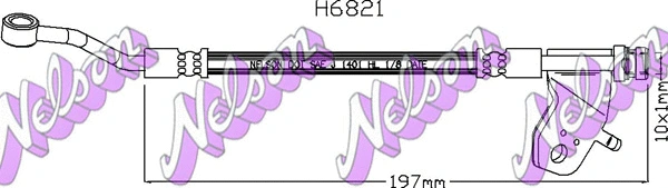 Brake Hose (H6821)